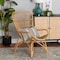 Baxton Studio Earvin Modern Bohemian Natural Brown Rattan Armchair 224-12707-ZORO - alternate 1